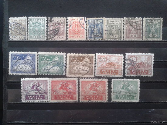 Польша, 1919. Стандарт, полная серия (Mi-101-117)