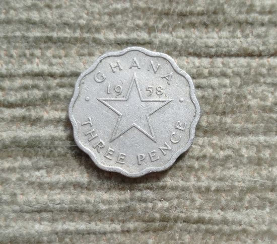 Werty71 Гана 3 пенса 1958