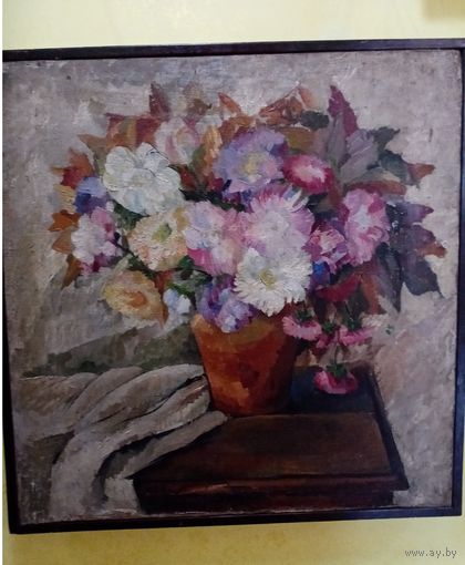 Картина Золотарева - Омирова Анастасия "Букет", х. м., 64х61см, 1919 год,