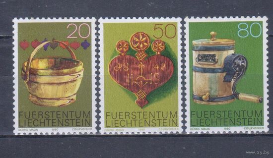 [219] Лихтенштейн 1980. Культура и быт.Домашняя утварь. СЕРИЯ MNH