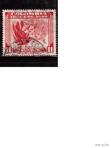 Колумбия-1950(Мих.595) ,  гаш. , Флора, Цветы Орхидеи