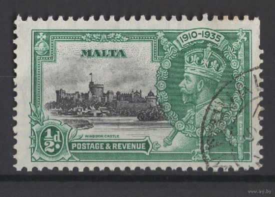 1935 Мальта Юбилей коронации Георг V, Замок Виндзор Used