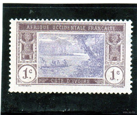 Кот-д`Ивуар.Ми-41. Лагуна Эбри. 1913.