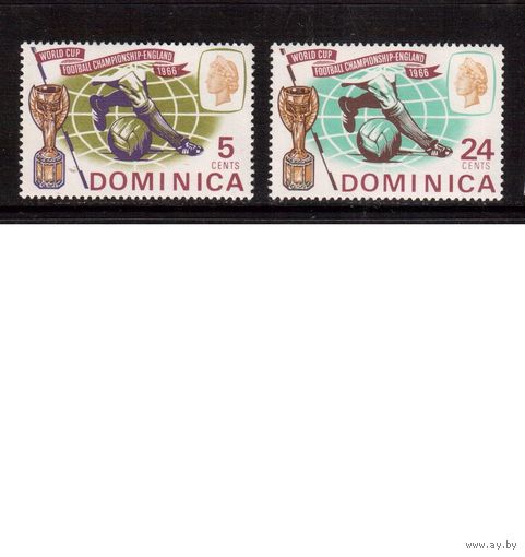 Доминика -1966(Мих.192-193) ** , Спорт, ЧМ-1966 по футболу