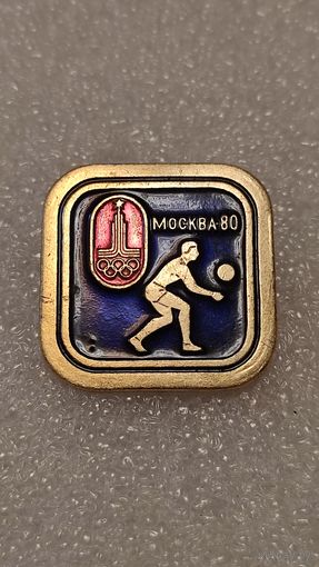 Значок знак Олимпийские Игры 1980 Волейбол,200 лотов с 1 рубля!!!