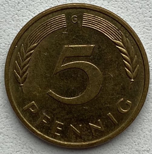 Германия 5 пфеннигов 1988 г. G