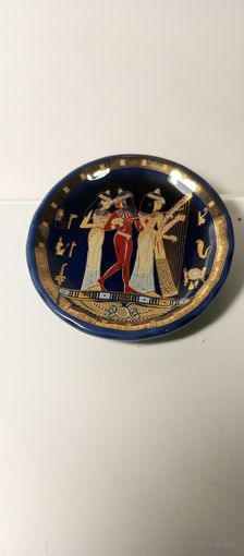 Магнитик на холодильник ЕГИПЕТ. Кобальт с позолотой