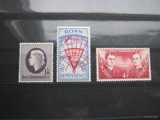 Марки - знаменитые люди, земля Росса (Ross Dependency)