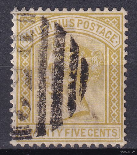 8.BrKM. Великобритания. Колонии. Маврикий. Виктория. Стандарт. 25C. 1883 г. Mi.#63.
