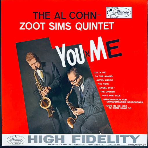 Al Cohn - Zoot Sims Quintet – You 'N Me, LP, USA 1960