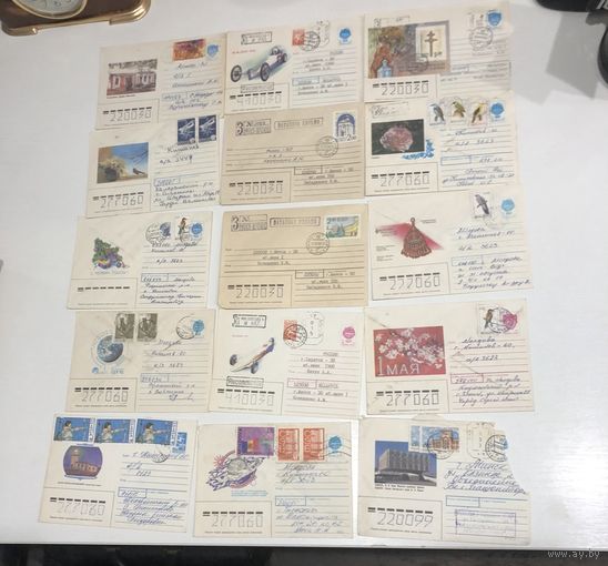 Конверты с марками