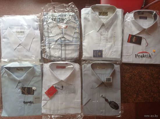 Рубашки мужские новые в упаковке импортные не Китай