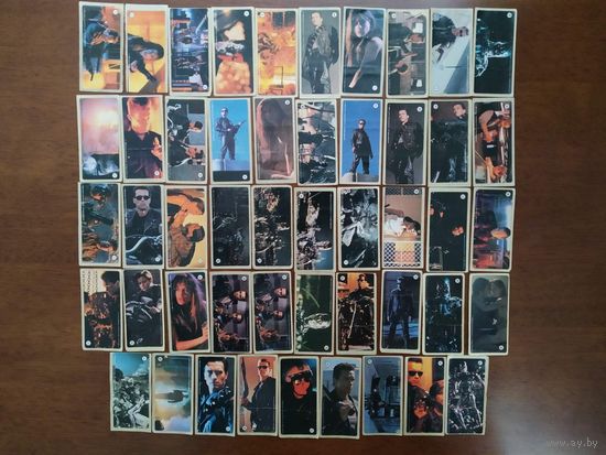 Наклейки от жвачки Терминатор Terminator 1990г
