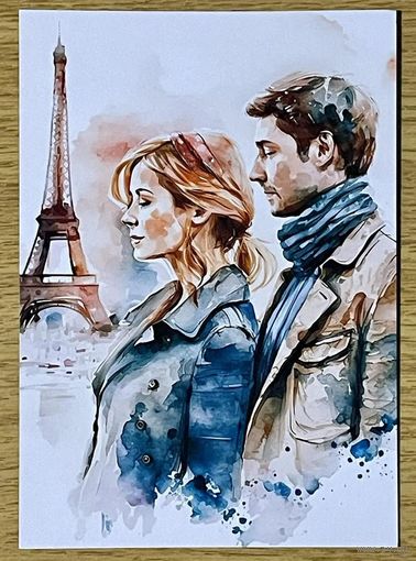 Открытка для посткроссинга чистая 10х15 см