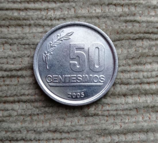 Werty71 Уругвай 50 сентесимо 2005