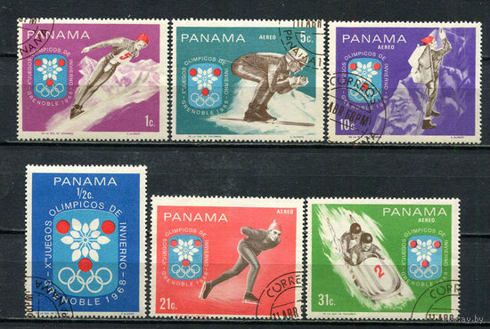 Панама - 1968 - Зимние Олимпийские игры - [Mi. 1046-1051] - полная серия - 6 марок. Гашеные.  (Лот 83HG)-T41P34