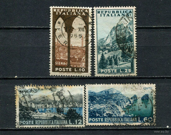 Италия - 1953 - Местные виды - 4 марки. Гашеные.  (Лот 13CC)
