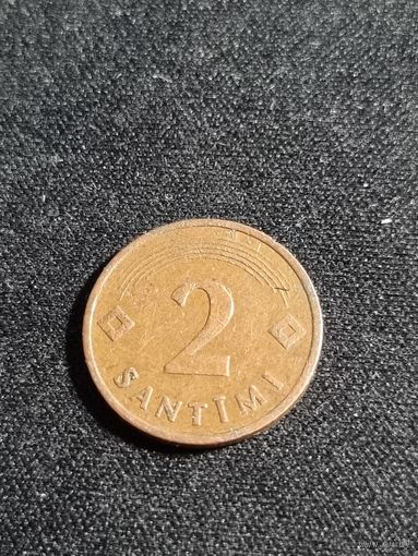 Латвия 2 сантима 1992