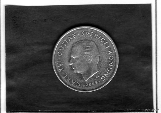 Швеция. 1 крона. 200 летие отделения Финляндии.2008.