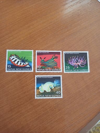 1978 Папуа Новая Гвинея фауна моря моллюски чистые MNH** полная серия  (2-5)