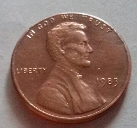 1 цент США 1983, 1983 D