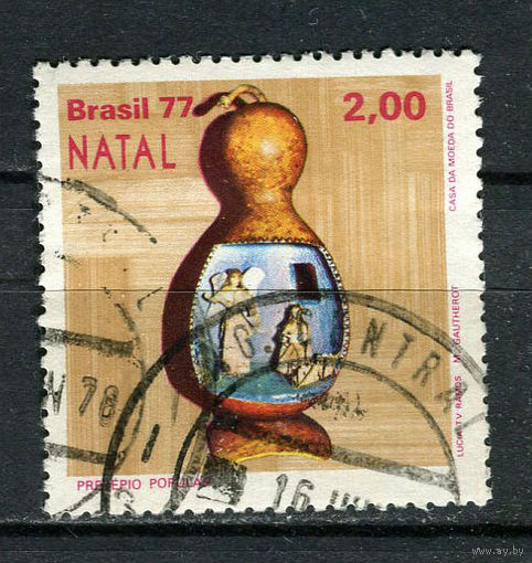 Бразилия - 1977 - Рождество 2.00Cr - [Mi.1627] - 1 марка. Гашеная.  (Лот 4HM)-T2P5