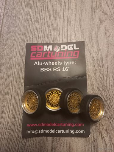 Комплект алюминиевых дисков BBS RS 1:18, 16 дюймов