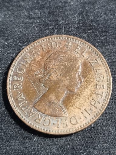Великобритания 1\2 пенни 1958