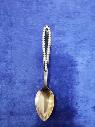 Кофейная ложка, СССР. Серебро 875-я проба. N24.