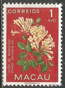 Макао. Цветы. Пиростегия очаровательная. 1953г. Mi#394.