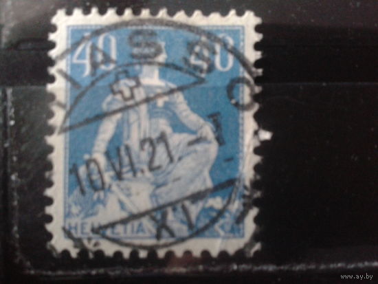 Швейцария 1922 Швейцария сидит 40с
