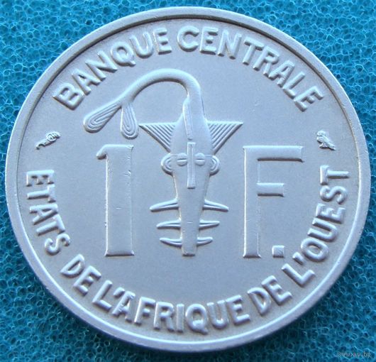 Западная Африка (BCEAO) 1 франк 1961 год   KM#3.1   Тираж: 3.000.000 шт  Редкая!!!