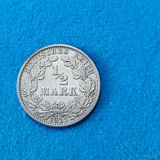 1/2 марки (1915г.) (А) аUNC! Расспродажа! Смотрите и другие мои лоты!!!