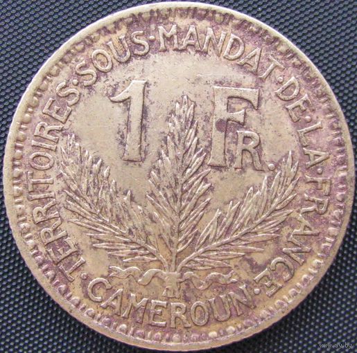 1к Камерун 1 франк 1926 ТОРГ уместен  В ХОЛДЕРЕ распродажа коллекции