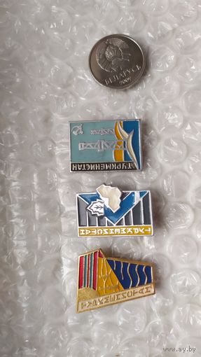 Значки СССР Туркменистан 3 шт