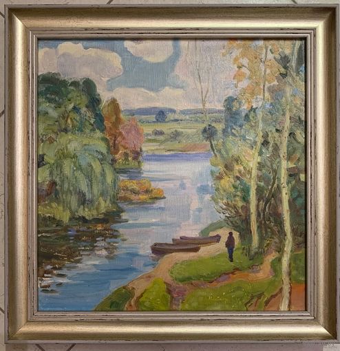 Доморад В.А. Пейзаж. Холст, масло. Размер 38х38 см.