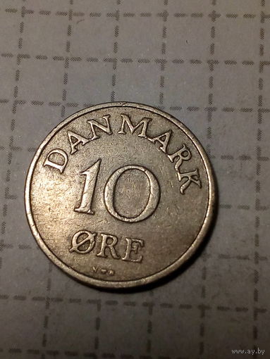10 эре  Дания 1953 год