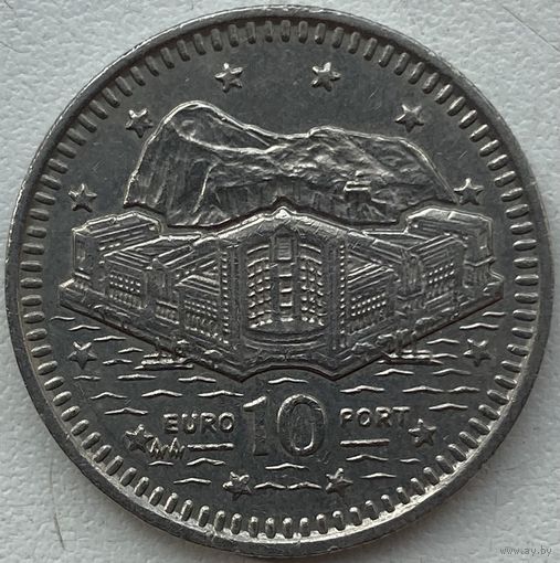 Гибралтар 10 пенсов 1996 г.