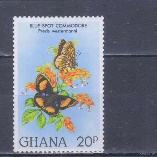 [813] Гана 1982. Фауна.Бабочка. MNH