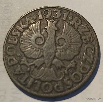 РЕСПУБЛИКА ПОЛЬША. II РЕЧЬ ПОСПОЛИТАЯ. 5 ГРОШЕЙ 1931.