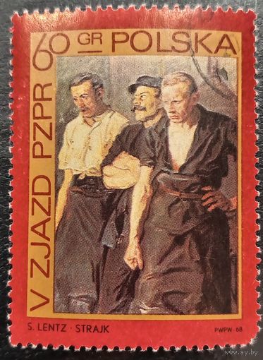 Польша 1968. 5 съезд PZPR. Марка из серии