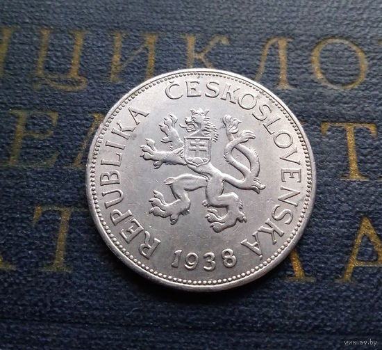 5 крон 1938 Чехословакия #01 XF
