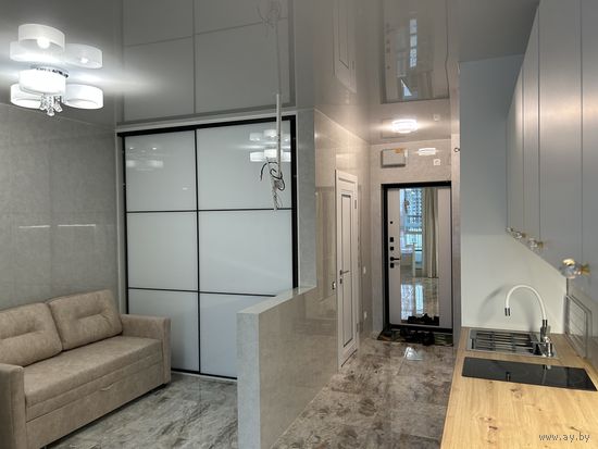 Сдам квартиру студию с евроремонтом возле метро Аэродромная