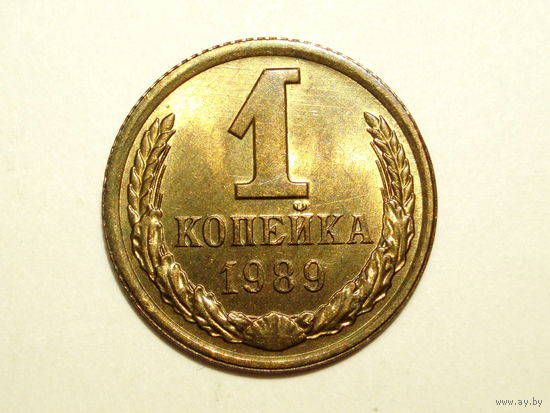 1 копейка 1989 UNC Супер #A