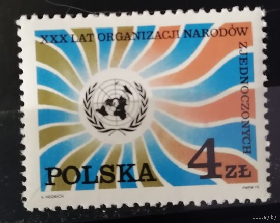 Польша 1975  30 лео ООН