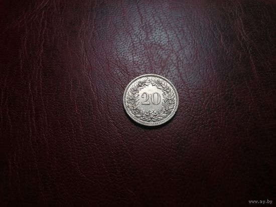 Швейцария 20 раппенов 1971