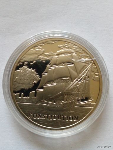 1 рубль 2010 г.Корабль Gonstitution.БМЦ