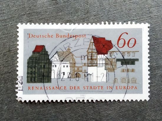 Марка Германия 1981 год Архитектура