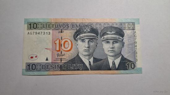Литва 10 лит 2007