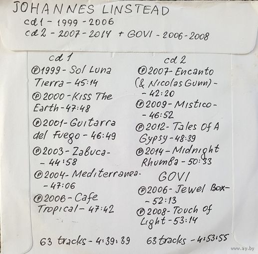 CD MP3 дискография Johannes LINSTEAD - 2 CD